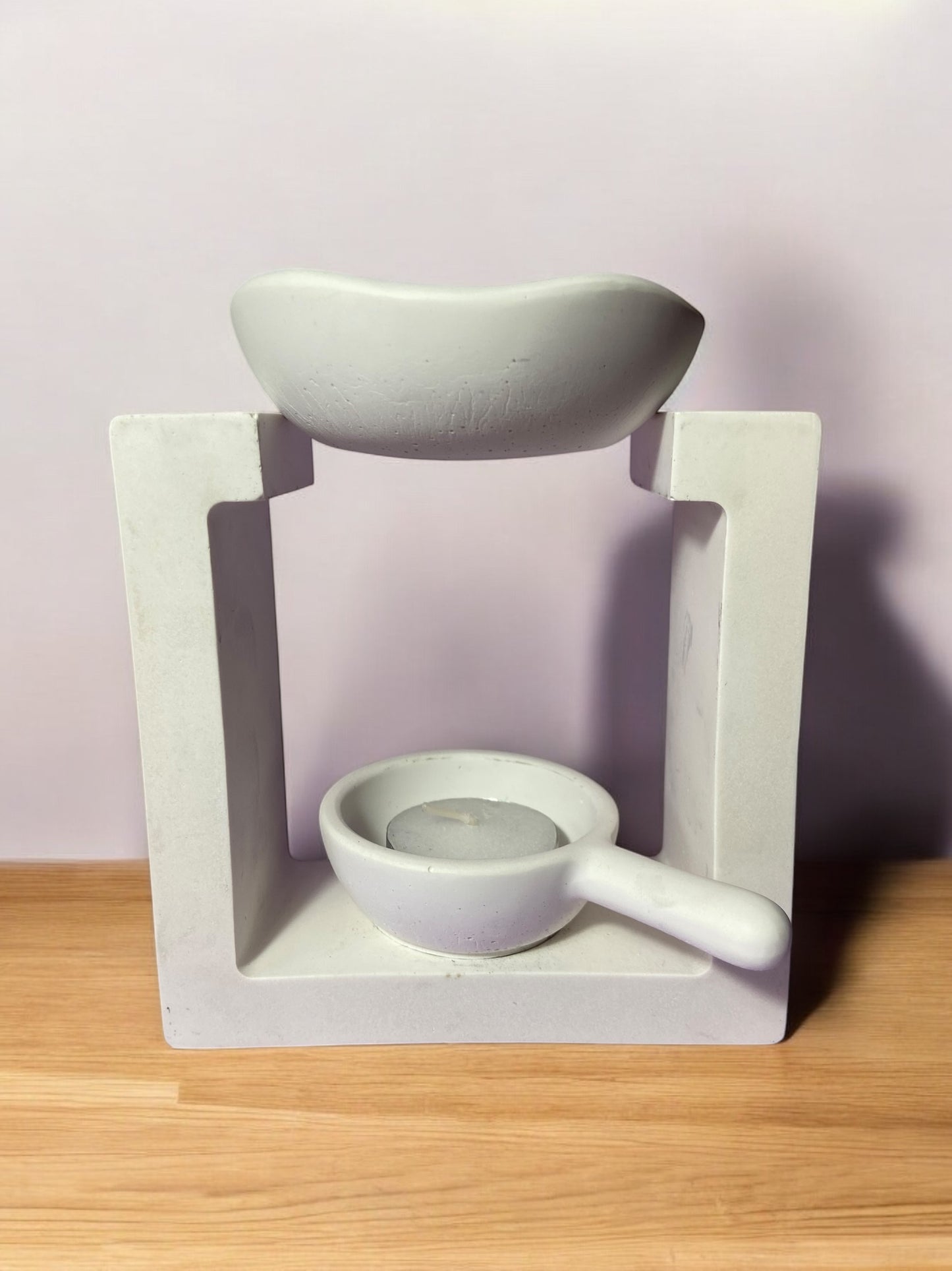LS Design Square White Wax Melt | Oil Burner