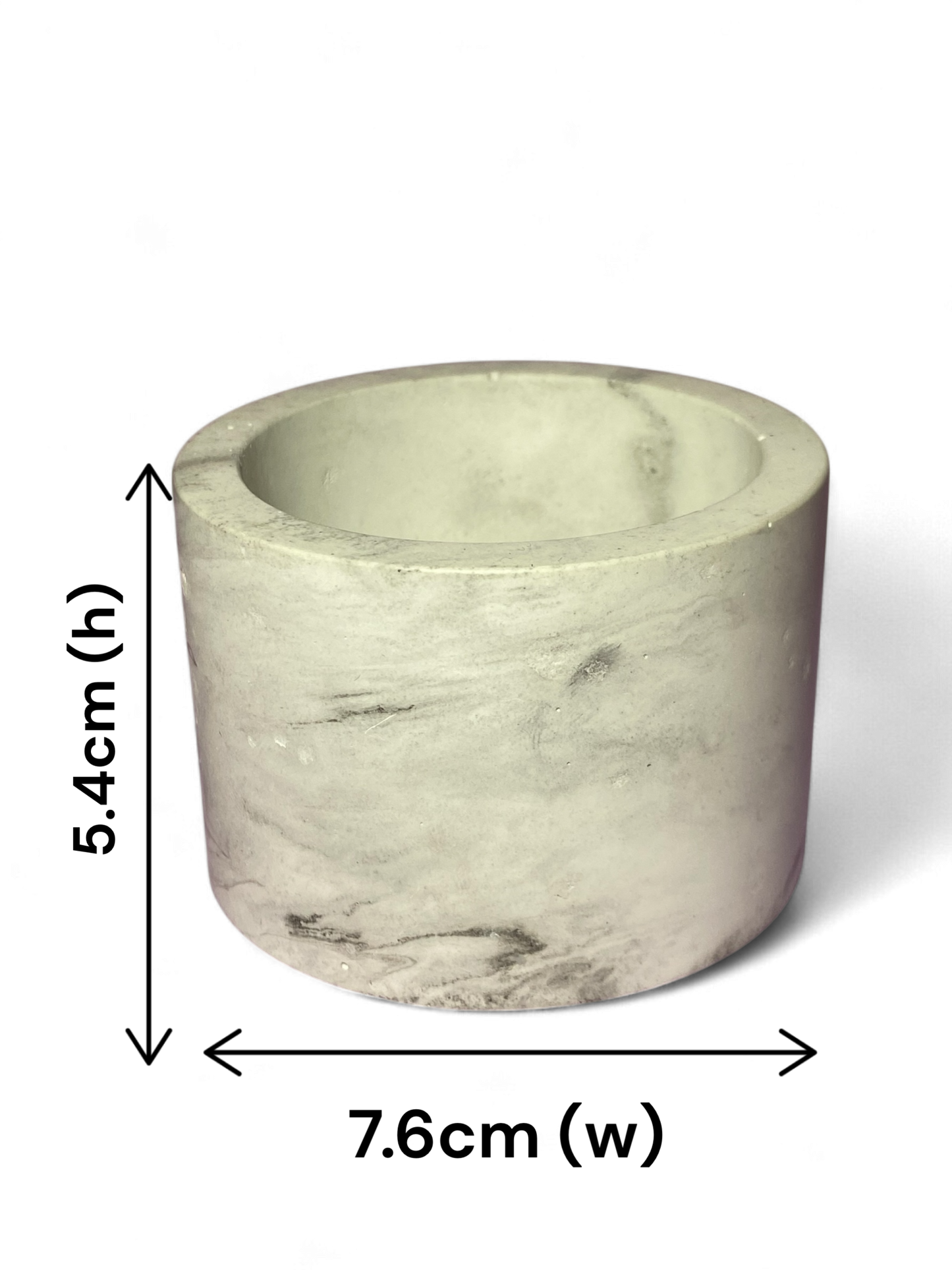 LS Design Contemporary Open 100g Refillable Container Candle. Black, White Or Grey Marble £6.70 - £7.50