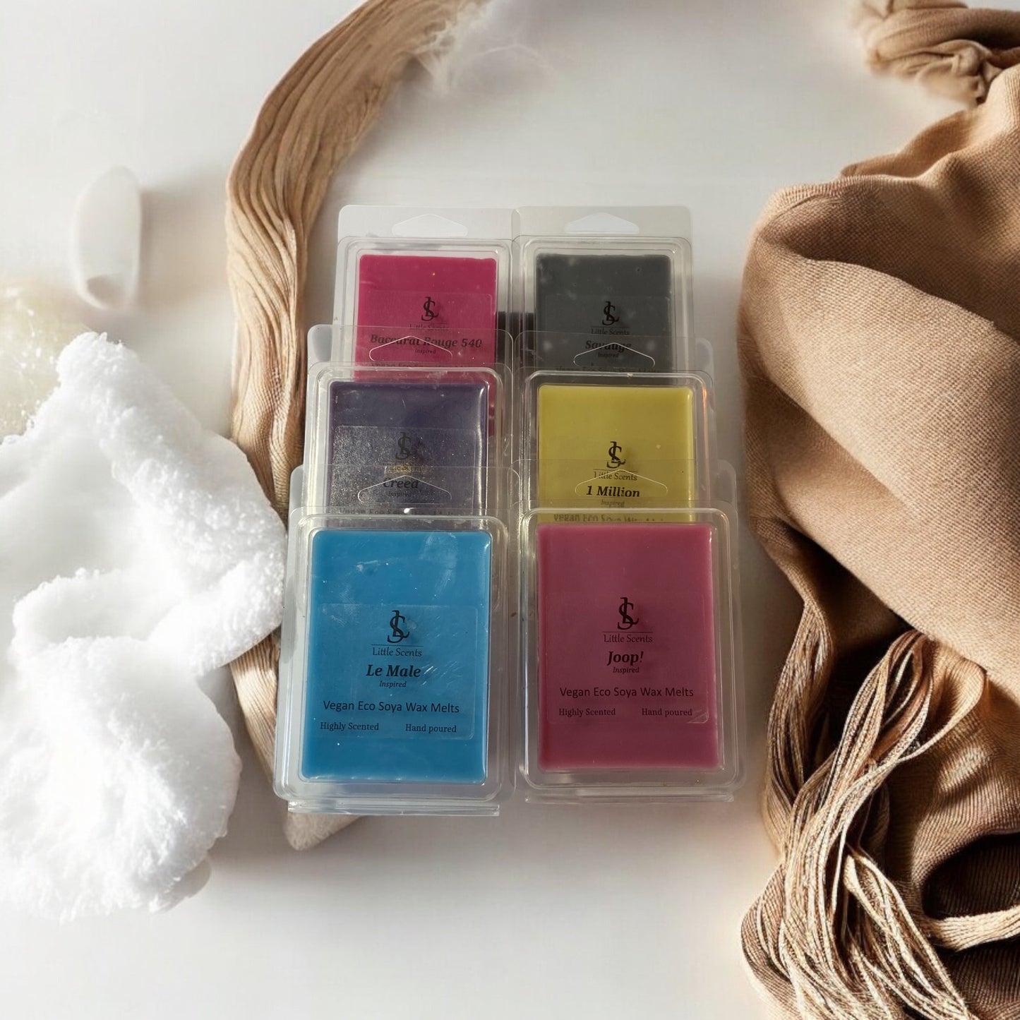 Male Designer Inspired Highly Scented Soy Wax Melts 80g 4 For £10