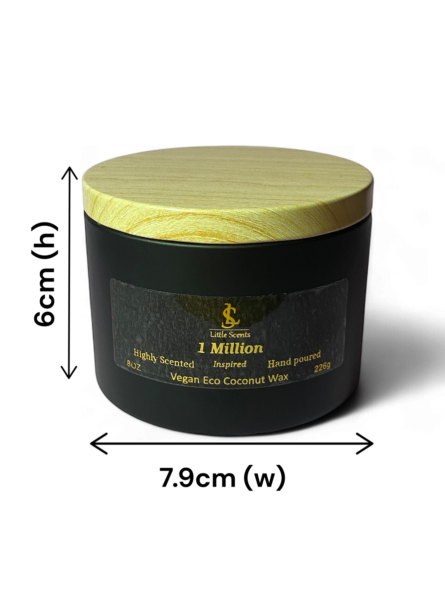 Little Scents Male Designer Inspired Scented Candle 226g