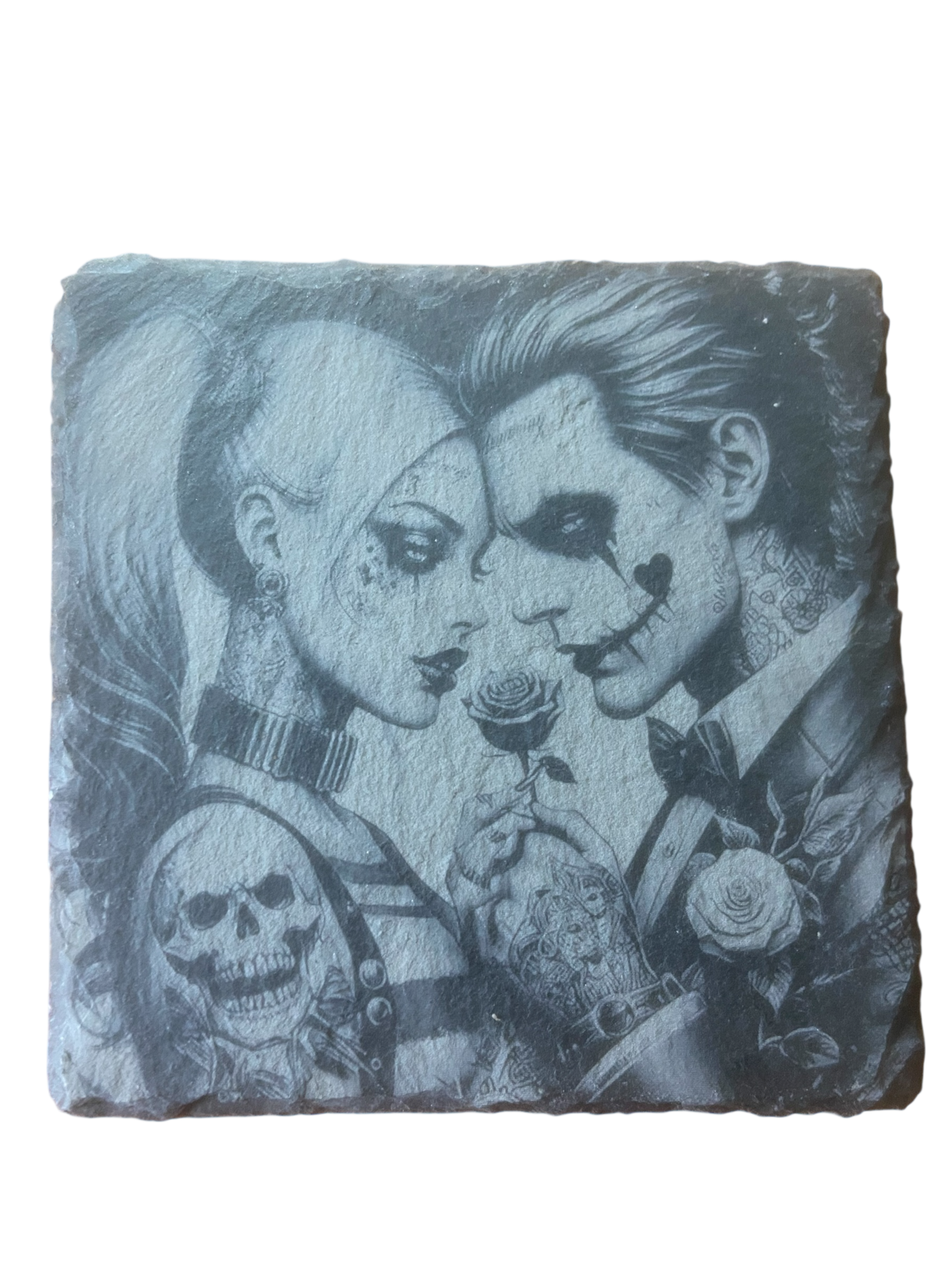 Joker Laser Engraved Slate Coasters