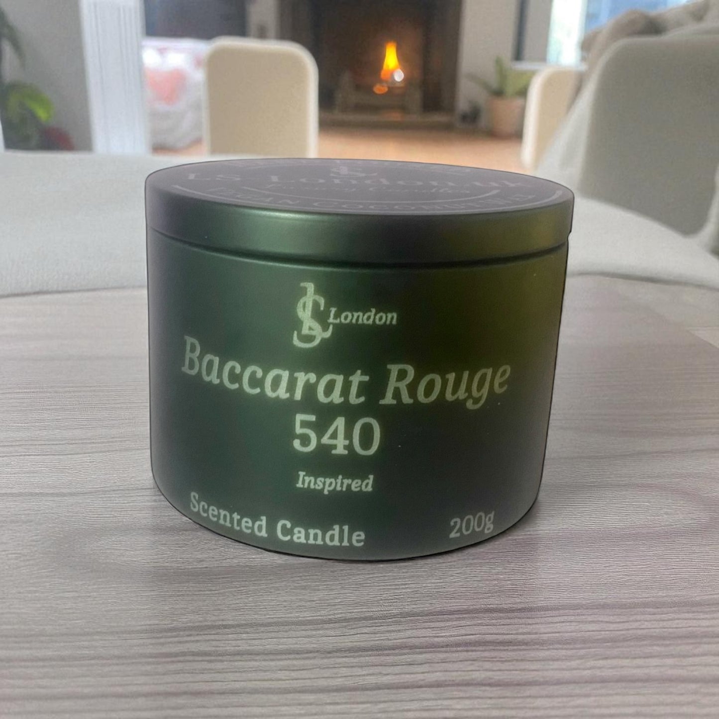 Baccarat Rouge 540 Inspired Luxury Scented Candle Tin 200g
