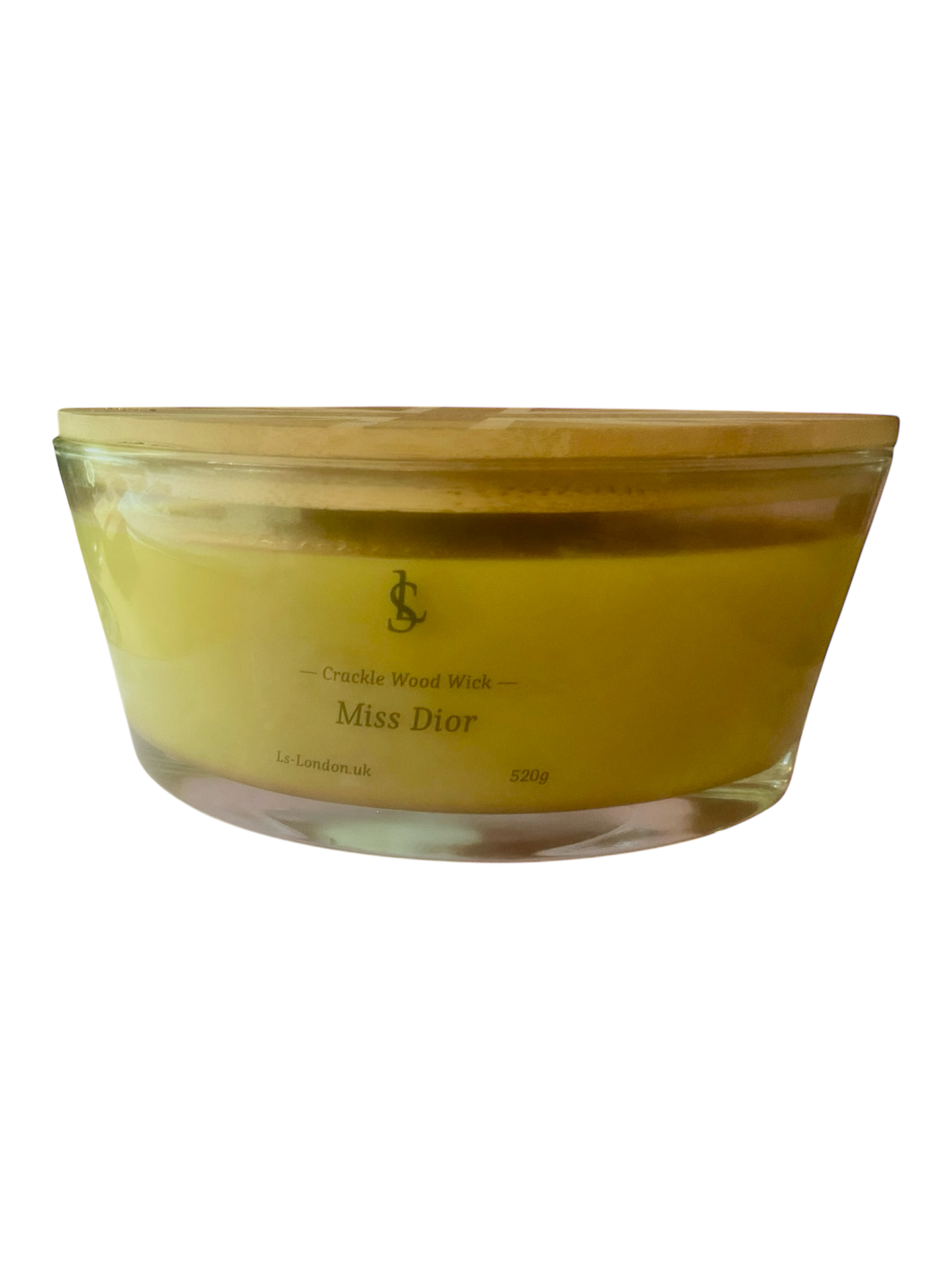 Miss Dior Large Ellipse 520g Crackle Wood Wick Candle