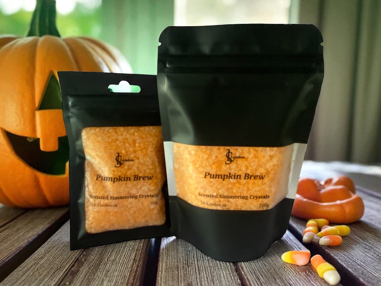Pumpkin Brew, Halloween Inspired Scented Simmering Crystals (Sizzlers)