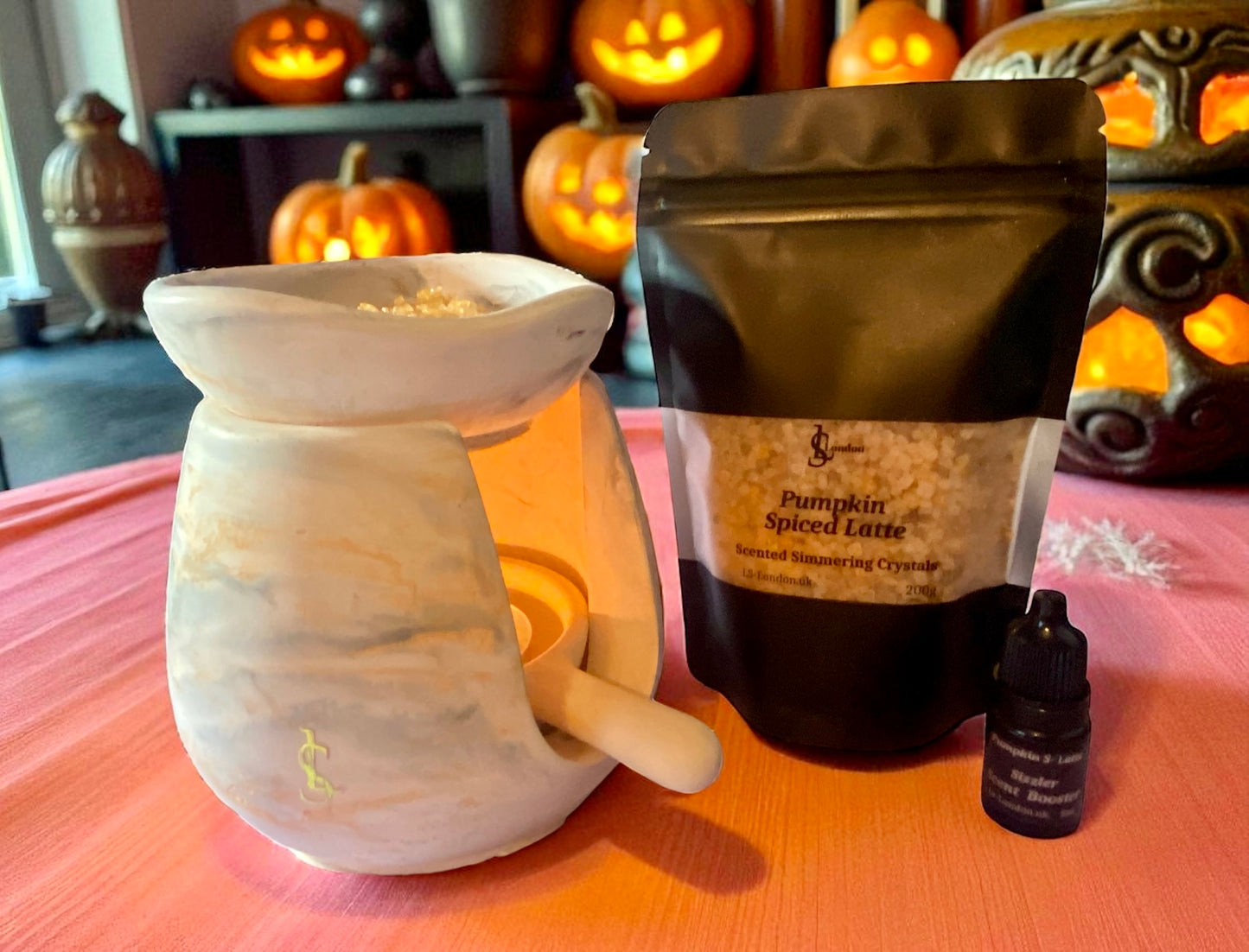 Pumpkin Spiced Latte, Halloween Inspired Scented Simmering Crystals (Sizzlers)