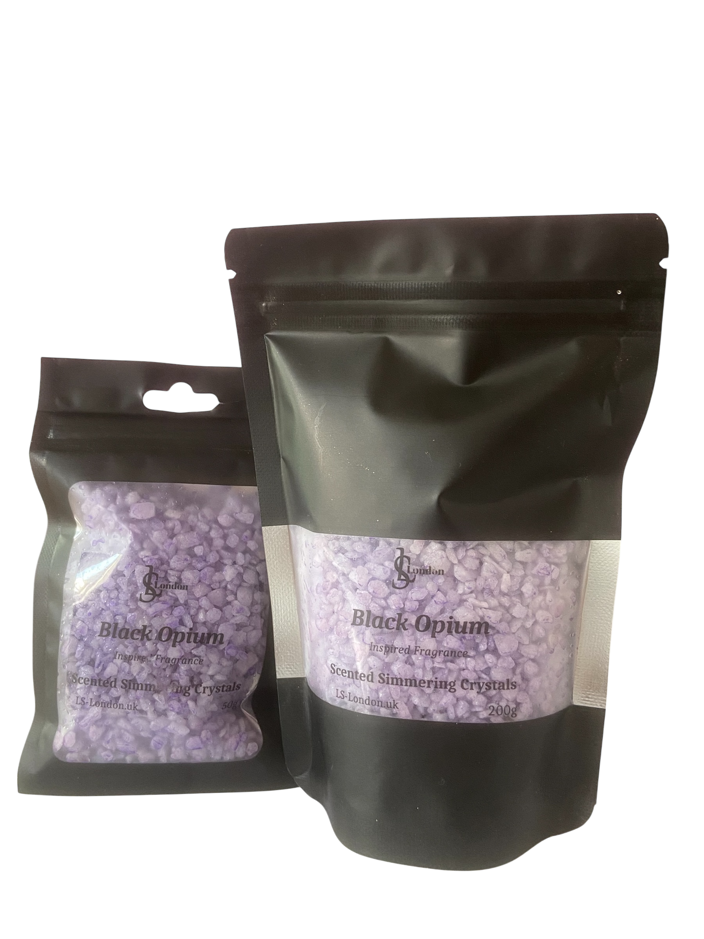 Inspired By black opium Scented Shimmering Crystals, Sizzlers 50g 200g