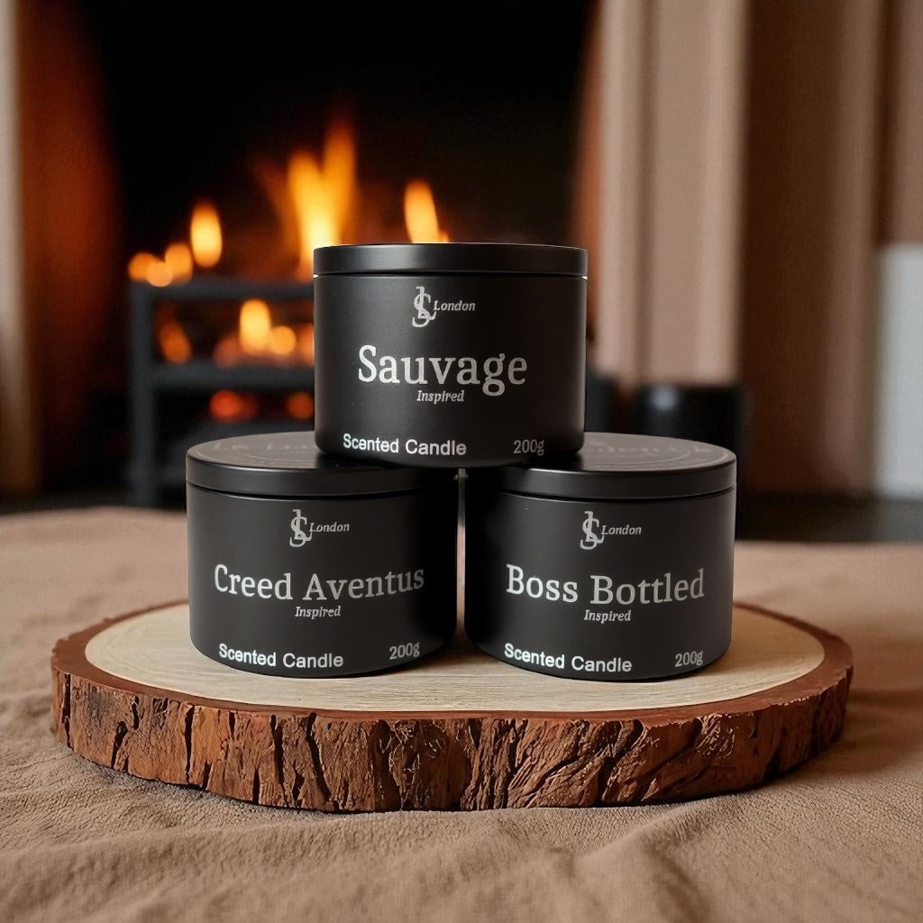 Luxury Male Designer Inspired Candle Tins 200g