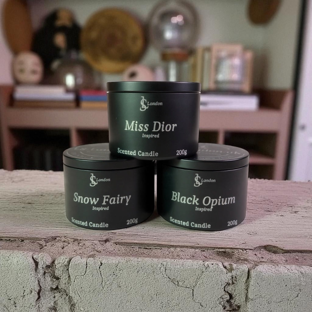 Luxury Female Designer Inspired Candle Tins 200g