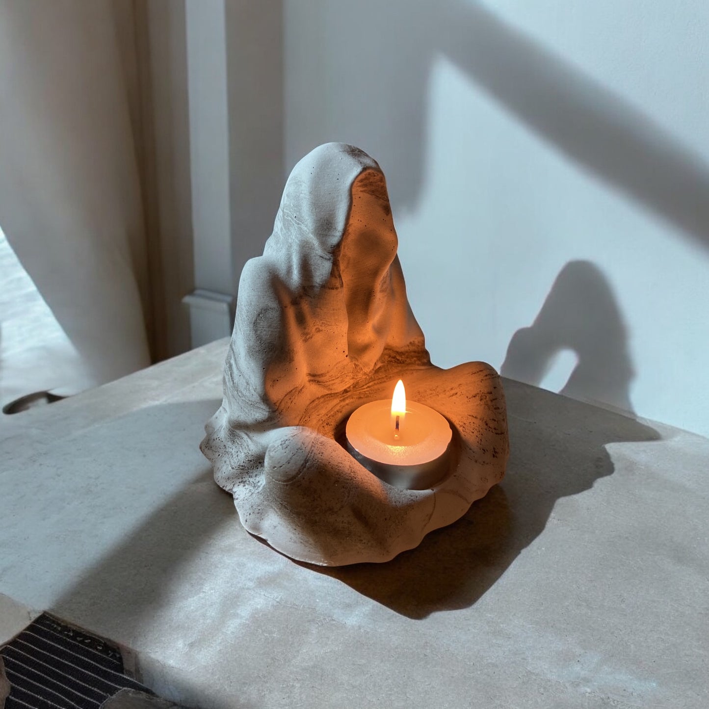 LS Design 158 Hooded Monk Tea Light Holder