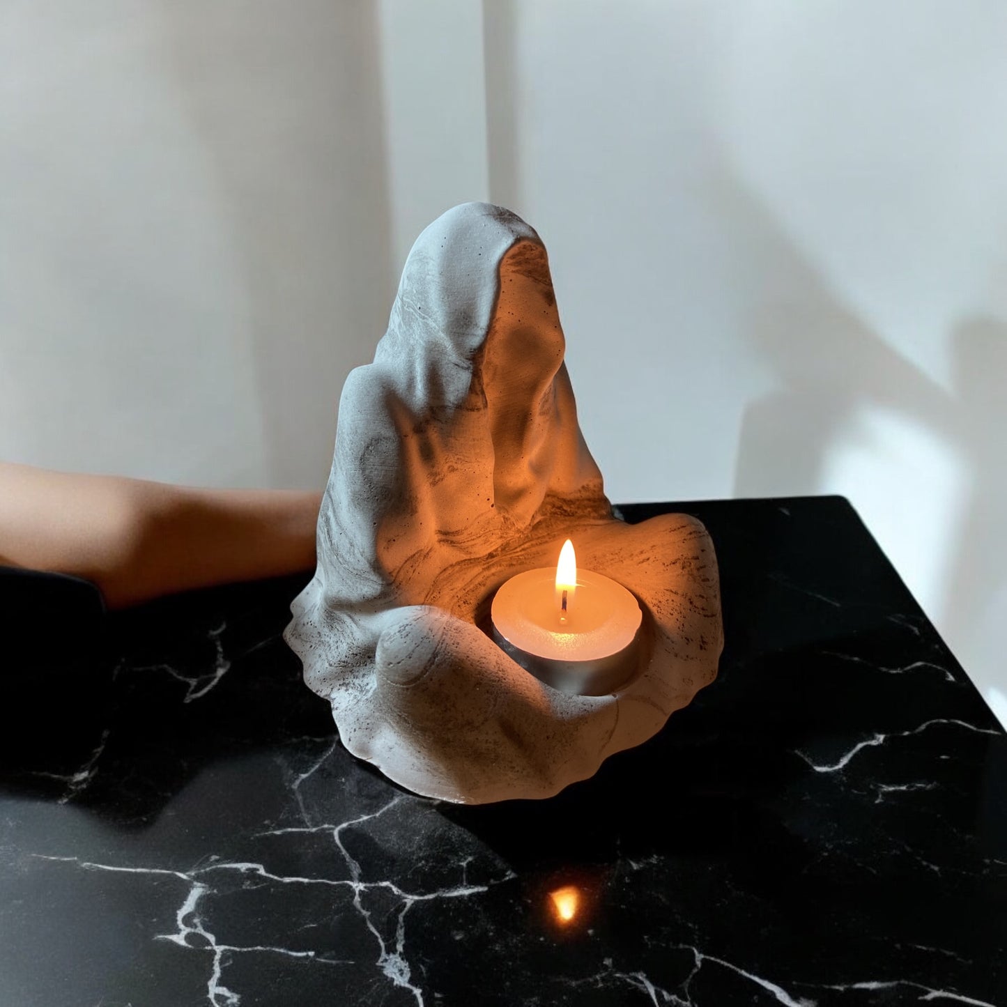 LS Design 158 Hooded Monk Tea Light Holder