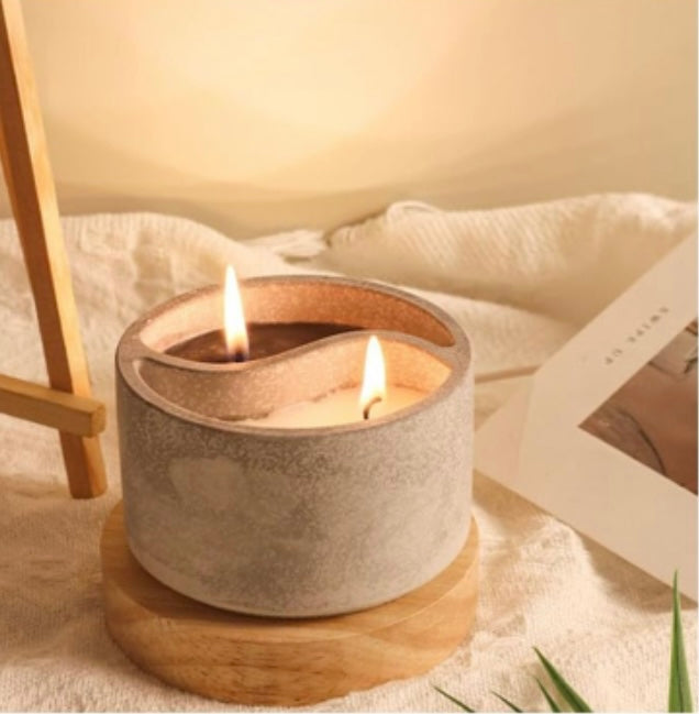 LS Design Yin Yang 200g Refillable Container Candle. Black, White Or Grey Marble £11.80 - £13.00