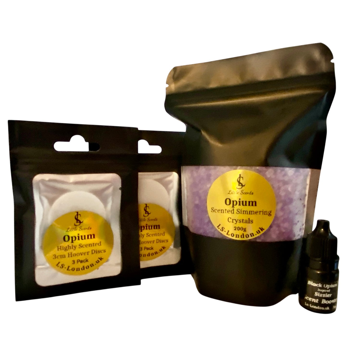 200g Sizzlers + Scent Booster & x2 Packs Of 3 Individually Sealed Scented Vacuum Hoover Discs Bundle