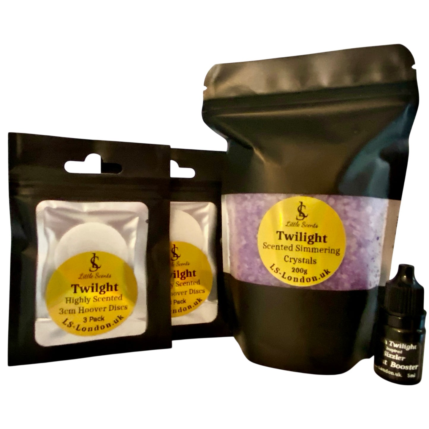 200g Sizzlers + Scent Booster & x2 Packs Of 3 Individually Sealed Scented Vacuum Hoover Discs Bundle