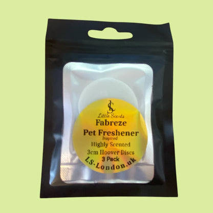 Pet Eliminator Fabreze (Inspired) Scented Vacuum Hoover Discs x3 Individually Sealed