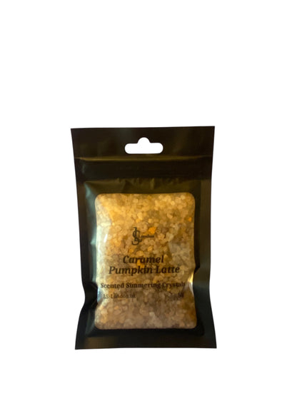 Caramel Pumpkin Latte, Halloween Inspired Scented Simmering Crystals (Sizzlers)