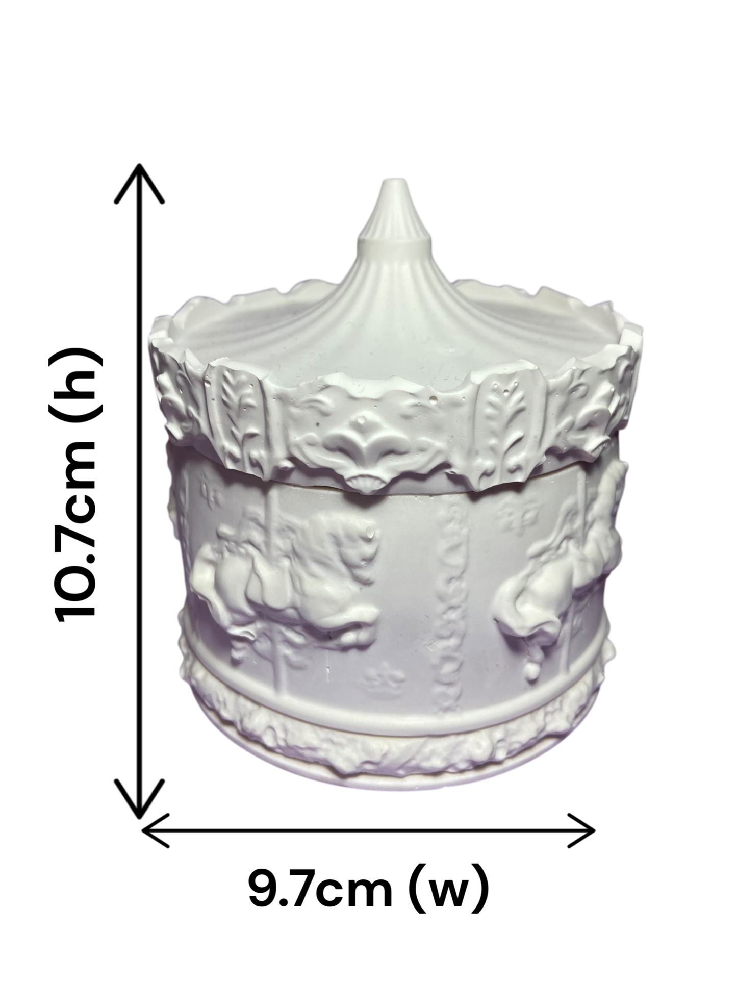 LS Design Carousel Refillable 180g Container Candle White Or Grey £18.50- £20.00