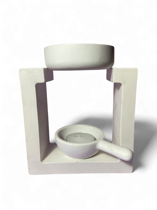 LS Design Square White Wax Melt | Oil Burner
