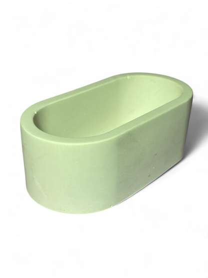 LS Design Mini Oval 50g Refillable Container Candle. Black, White Or Grey Marble £5.80 - £6.20