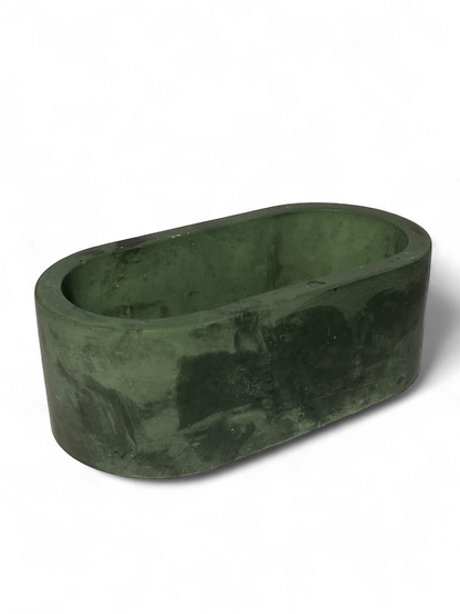 LS Design Mini Oval 50g Refillable Container Candle. Black, White Or Grey Marble £5.80 - £6.20
