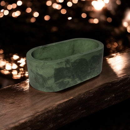 LS Design Mini Oval 50g Refillable Container Candle. Black, White Or Grey Marble £5.80 - £6.20