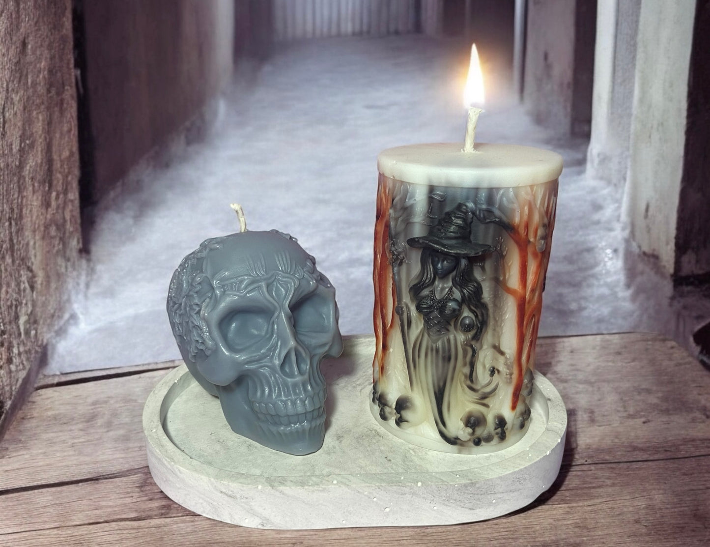LS Design Witches Style 250g Pillar Candles