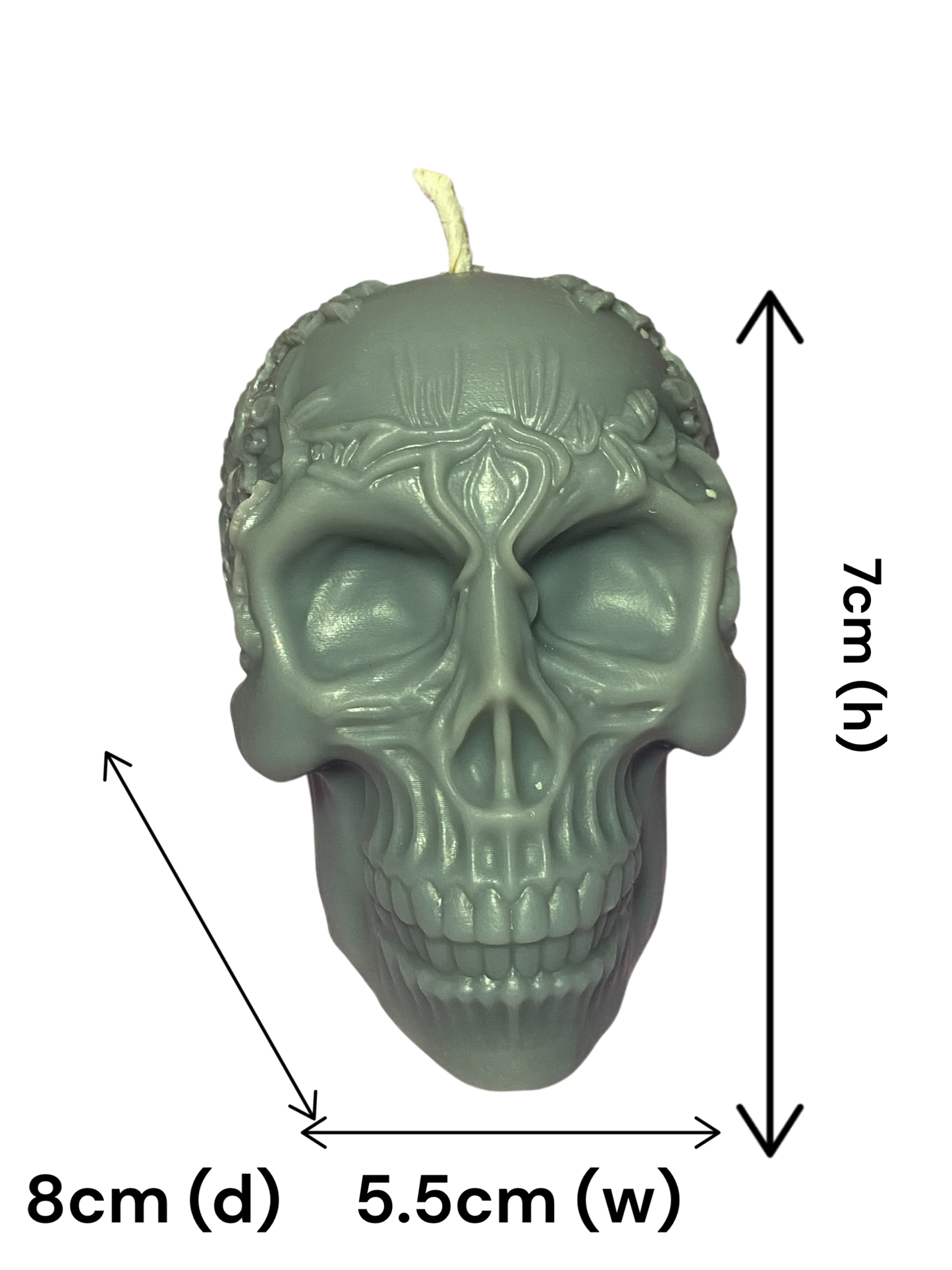 LS Design Candy Skull Style 150g Pillar Candles