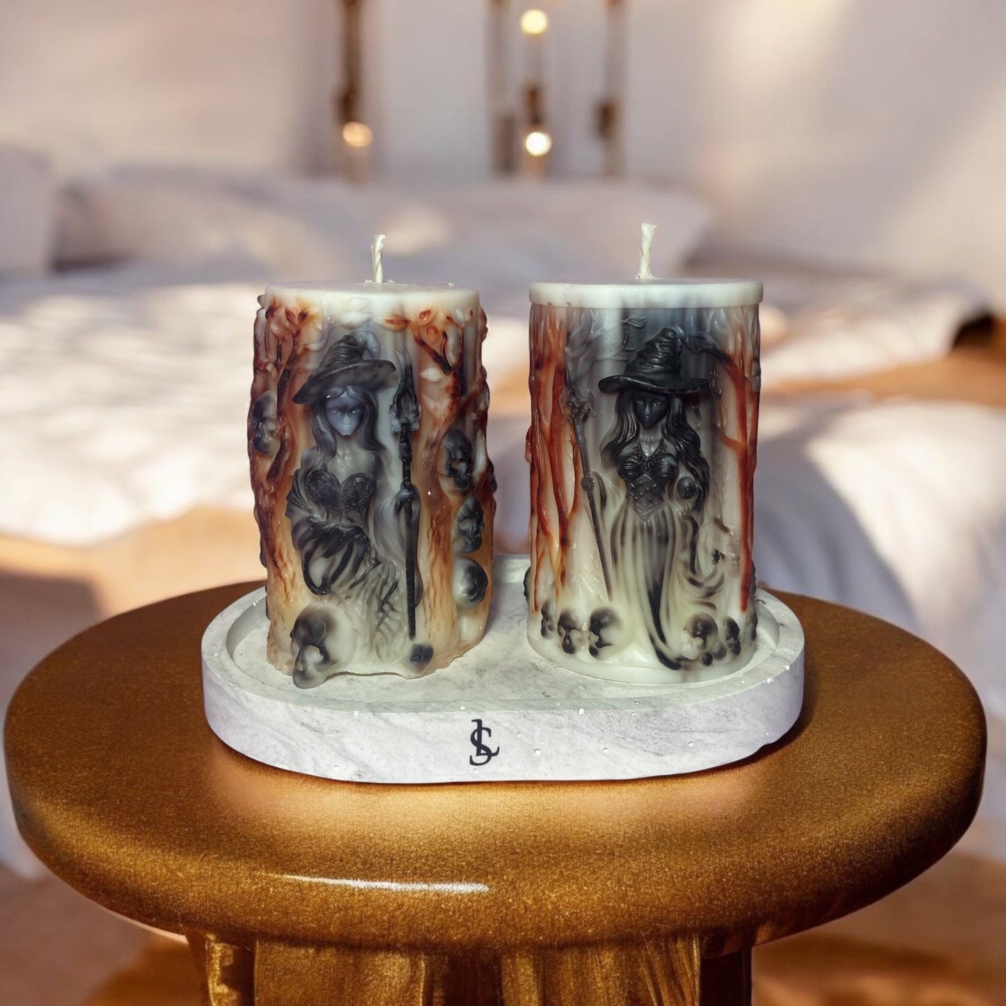 LS Design Witches Style 250g Pillar Candles