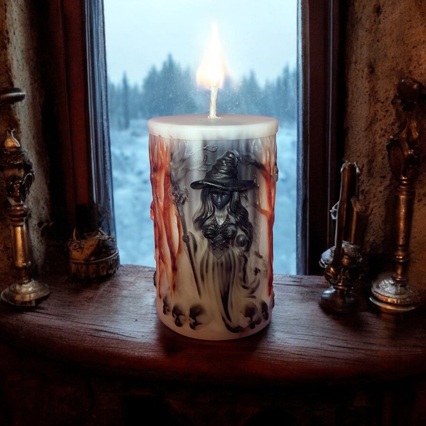 LS Design Witches Style 250g Pillar Candles