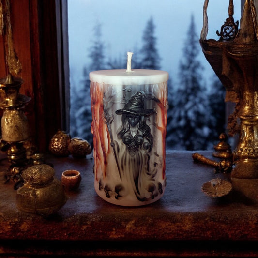 LS Design Witches Style 250g Pillar Candles