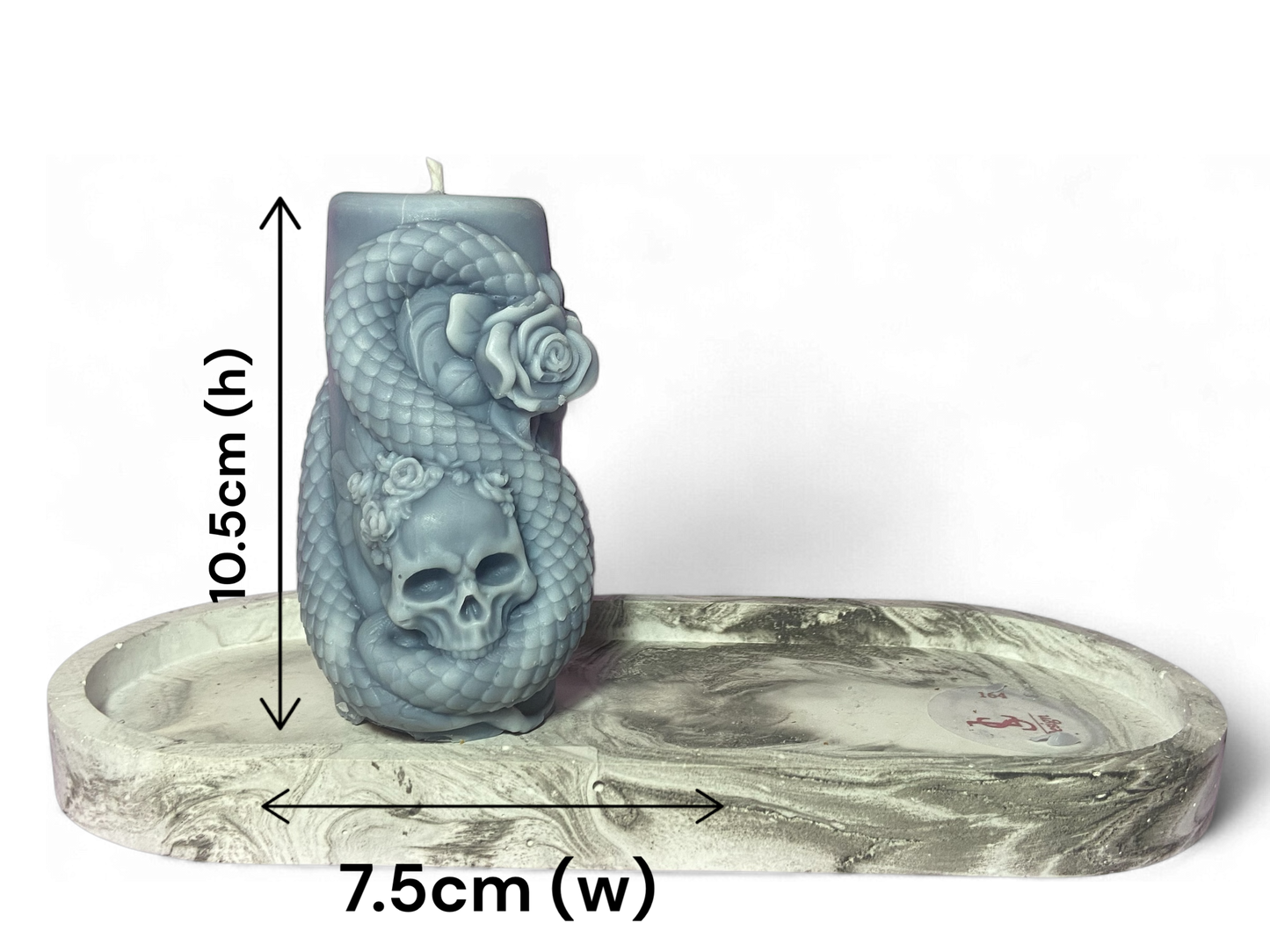LS Design Snakes And Skulls 200g Pillar Candles