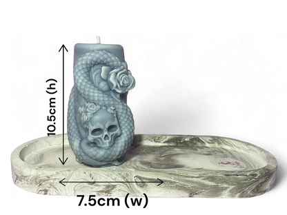 LS Design Snakes And Skulls 200g Pillar Candles