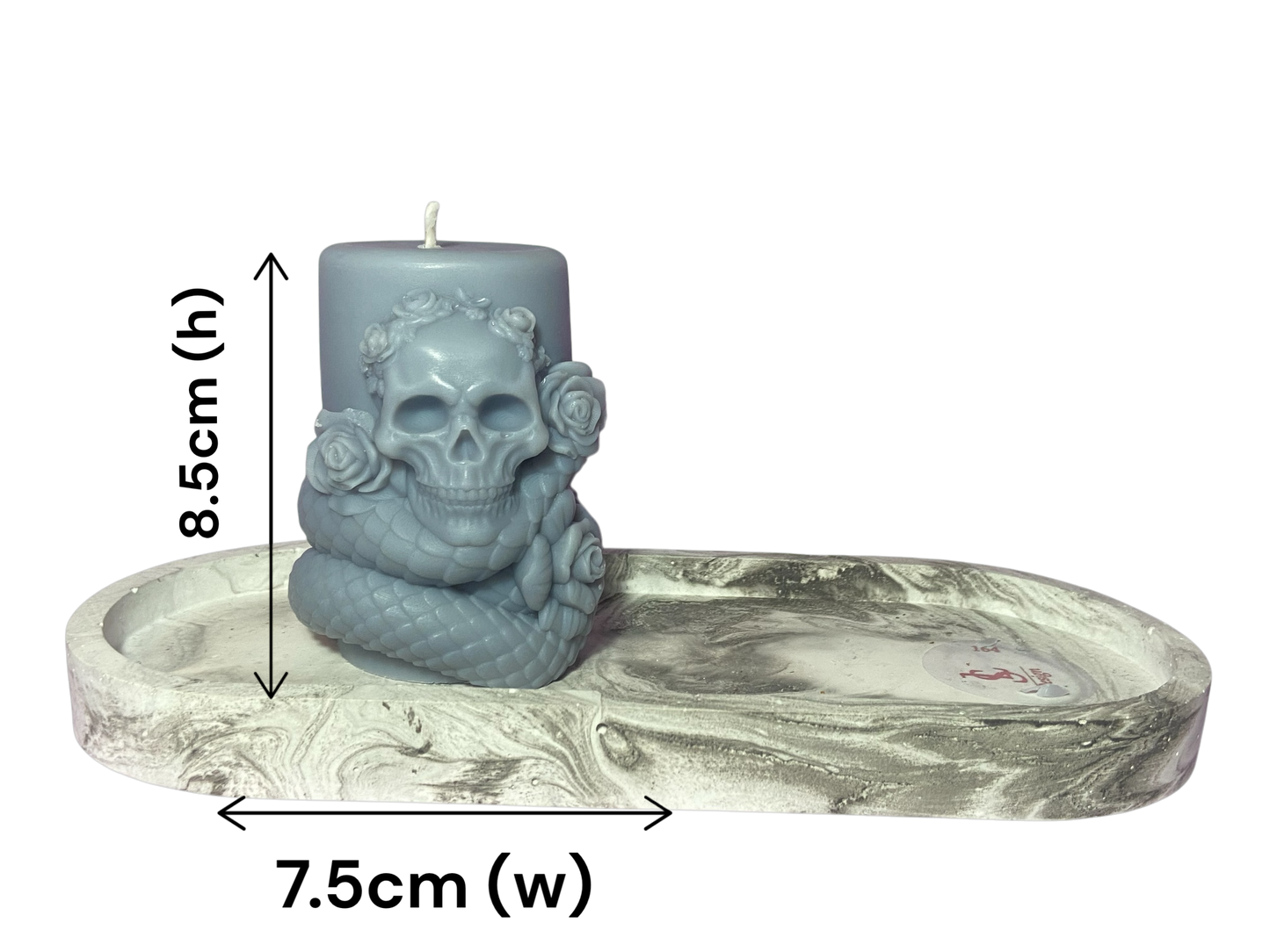 LS Design Snakes And Skulls 200g Pillar Candles