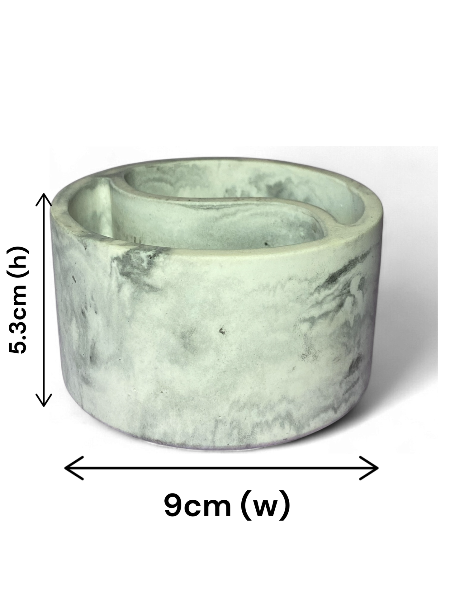 LS Design Yin Yang 200g Refillable Container Candle. Black, White Or Grey Marble £11.80 - £13.00