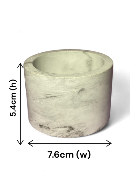 LS Design Contemporary Open 100g Refillable Container Candle. Black, White Or Grey Marble £6.70 - £7.50