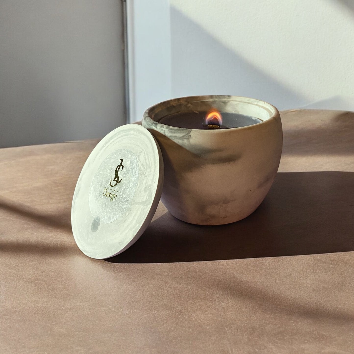 LS Design Acorn Vase 90g Refillable Container Candle. Black, White Or Grey Marble £6.60- £7.40