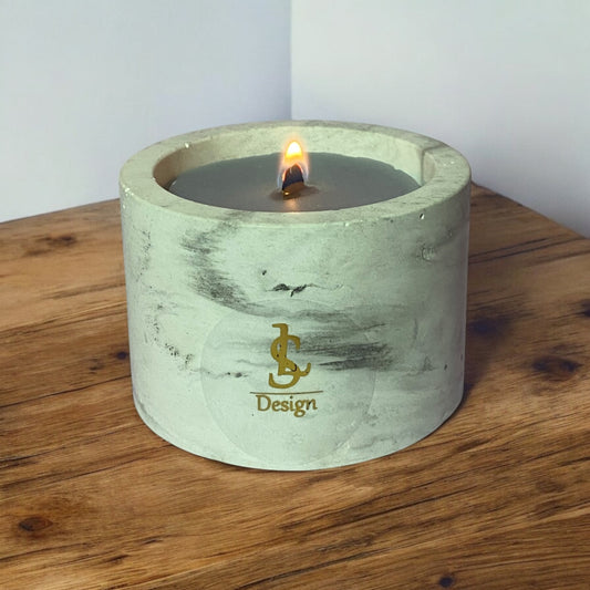 LS Design Contemporary Open 100g Refillable Container Candle. Black, White Or Grey Marble £6.70 - £7.50