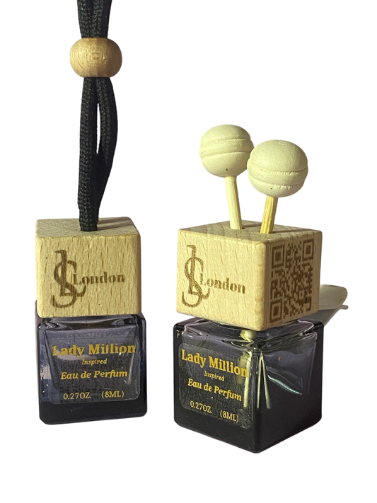 Lady Million Inspired  Designer 8ml Hanging Or Clip on Car Diffuser