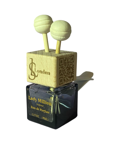 Female Designer 8ml Hanging Or Clip on Car Diffuser
