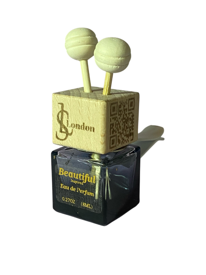 Beautiful Inspired  Designer 8ml Hanging Or Clip on Car Diffuser