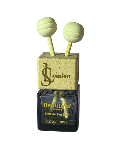 Beautiful Inspired  Designer 8ml Hanging Or Clip on Car Diffuser