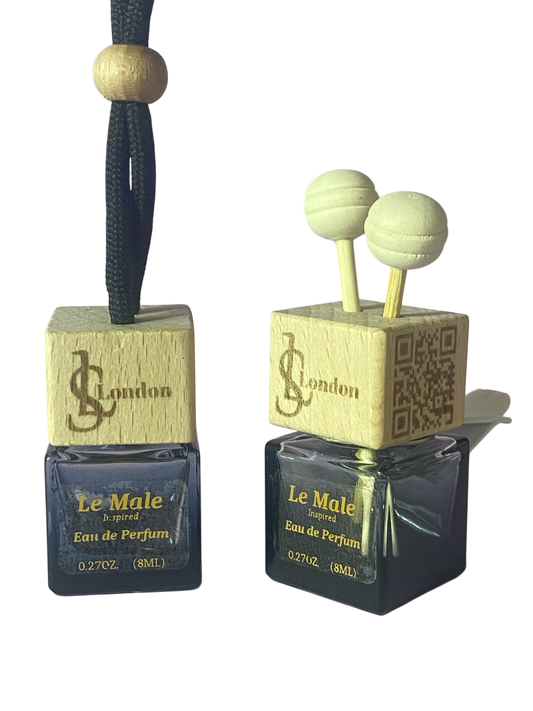 Le Male Designer 8ml Hanging Or Clip on Car Diffuser