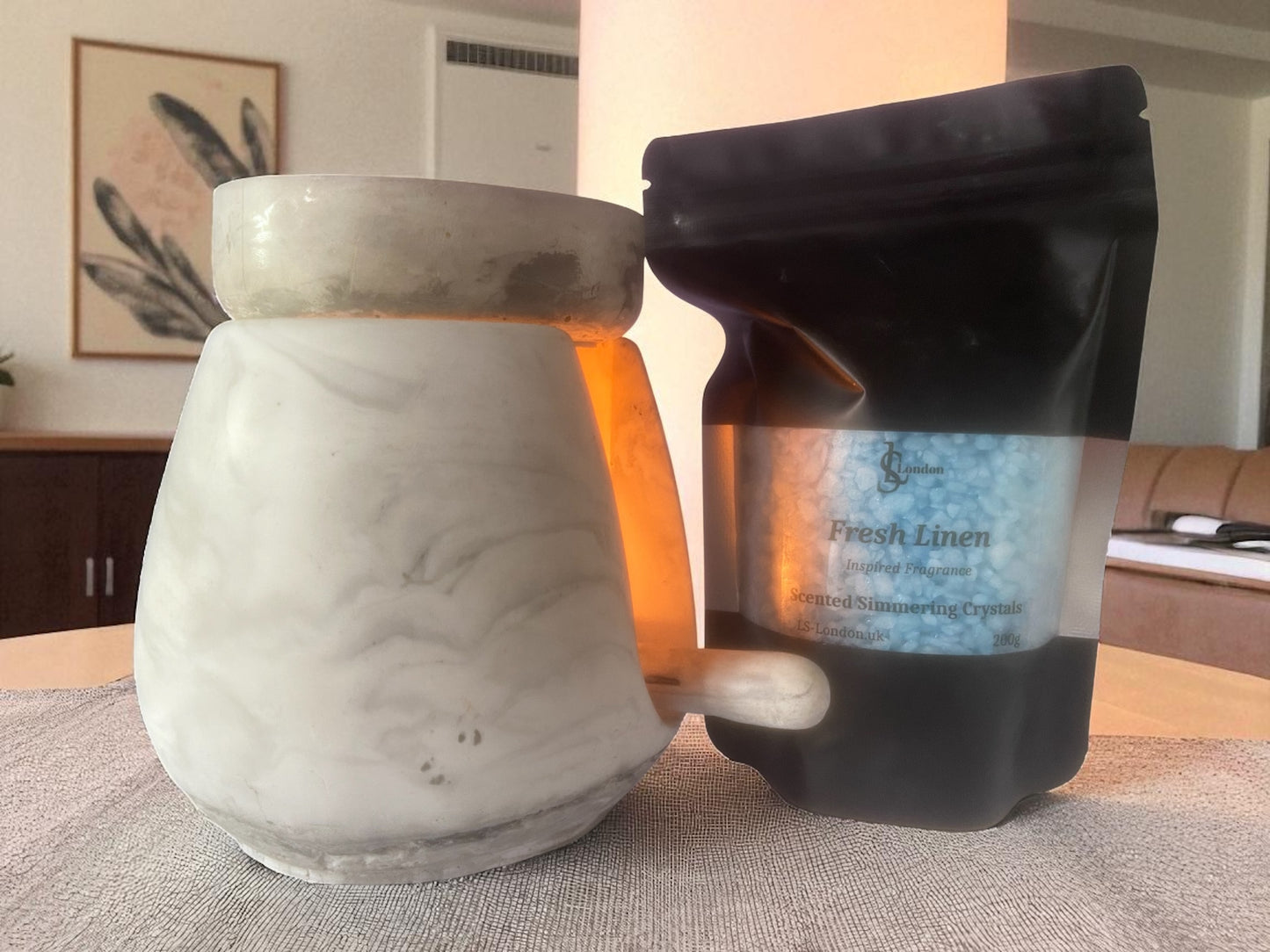 Fresh Linen, Scented Simmering Crystals (Sizzlers)