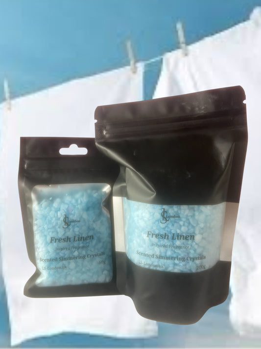 Fresh Linen, Scented Simmering Crystals (Sizzlers)