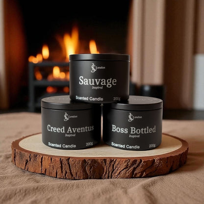 All Male Luxury Designer Inspired Scented Candle Tins 200g Quick Select