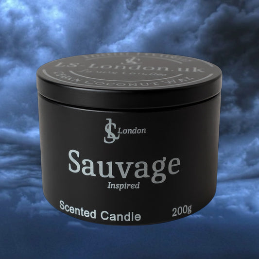 Sauvage Inspired Luxury Scented Candle Tin 200g
