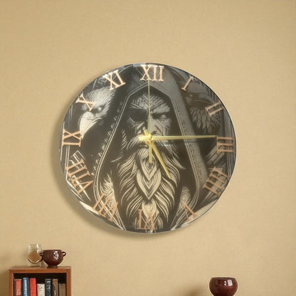 Odin Norse Mirror Wall Clock