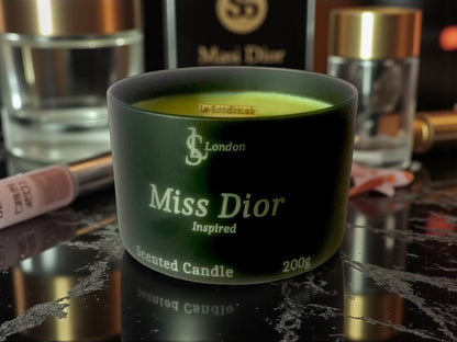 Miss Dior Inspired Luxury Scented Candle Tin 200g