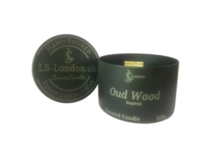 Oud Wood Luxury Scented Candle Tin 200g