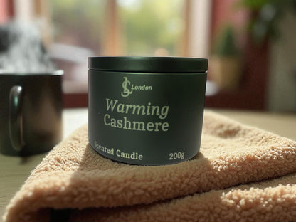 Warming Cashmere Luxury Scented Candle Tin 200g