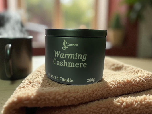 Warming Cashmere Luxury Scented Candle Tin 200g